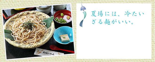 ざる麺の画像